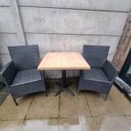 Tuin of terras tafel met 2 stoelen, Tuin en Terras, Ophalen, Tuinset