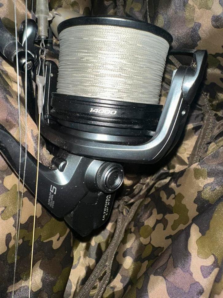 Shimano Ultegra Ci4+ Xt-C 14k, Watersport en Boten, Hengelsport | Karpervissen, Zo goed als nieuw, Molen, Ophalen