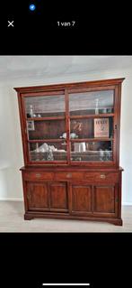 Buffetkast teak met schuifdeuren en 3 lades een mooie kast, Huis en Inrichting, Ophalen of Verzenden, Zo goed als nieuw
