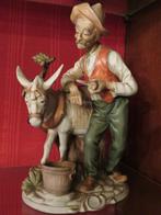 Porcelein Biscuit - Boer met ezel, Antiek en Kunst, Antiek | Porselein, Ophalen
