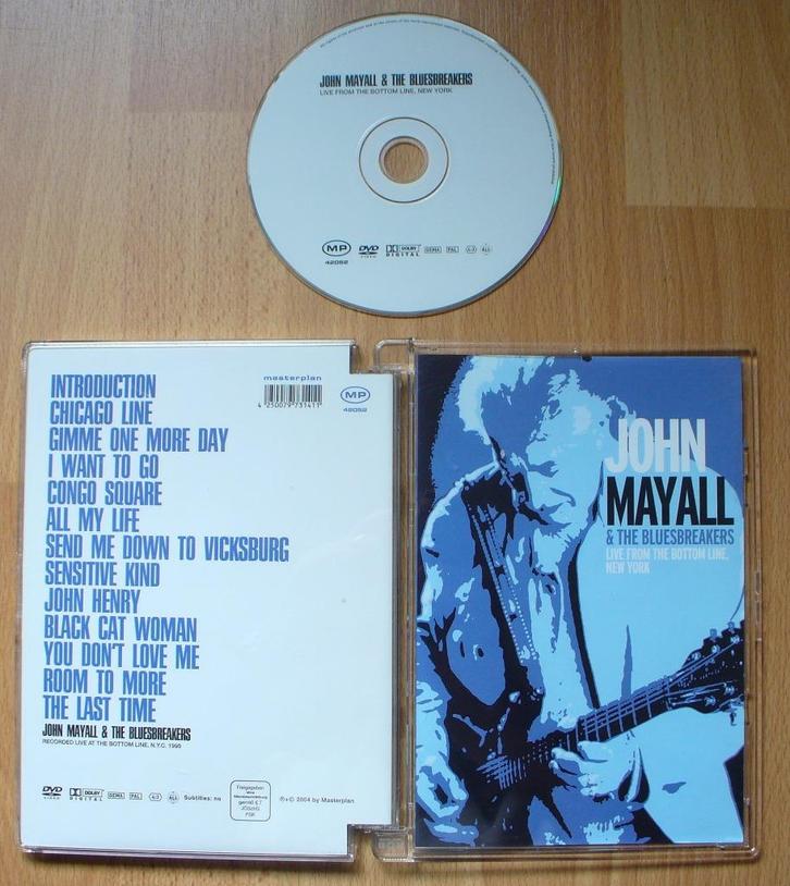DVD JOHN MAYALL - LIVE BOTTOM LINE NY 1990 - BLUES, Cd's en Dvd's, Dvd's | Muziek en Concerten, Zo goed als nieuw, Muziek en Concerten