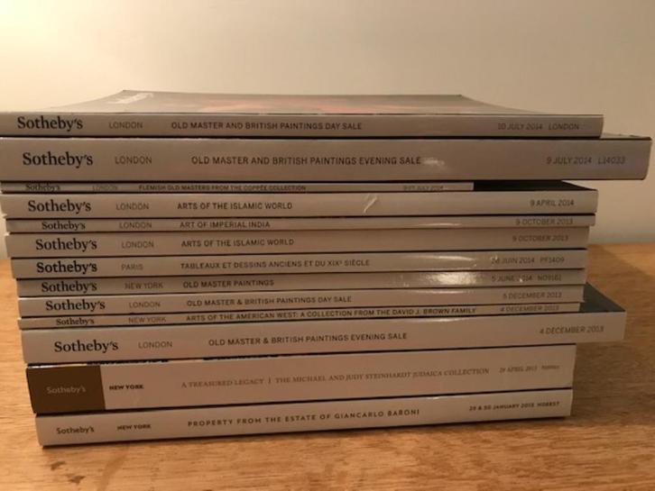 lot van 13 veilingcatalogi Sotheby's - in perfecte staat, Boeken, Kunst en Cultuur | Beeldend, Ophalen of Verzenden