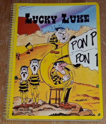 Lucky Luke cahier à spirales 1985 Morris rare!