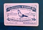 Speelkaart Likeurstokerij -De Blauwe duif ., Verzamelen, Verzenden, Nieuw