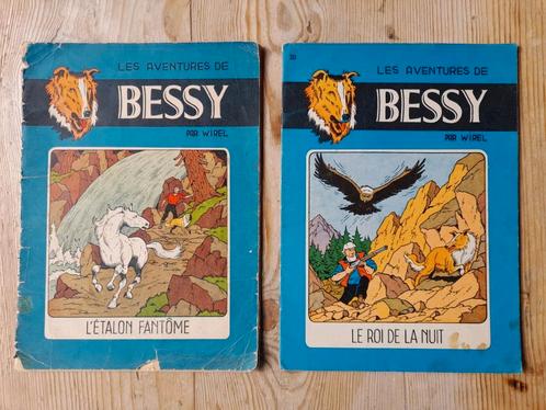 Lot 15 oude ongekleurde Bessy - Franstalig, Boeken, Stripverhalen, Gelezen, Ophalen of Verzenden