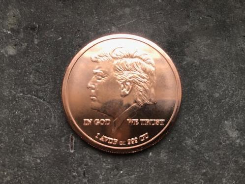 Donald J Trump - 45th president - 1 oz copper, Postzegels en Munten, Edelmetalen en Baren, Koper, Ophalen of Verzenden