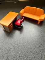 Playmobil Bureau, stoel en sofa, Kinderen en Baby's, Ophalen of Verzenden, Gebruikt