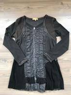 Nieuwe zwart-bruine tuniek van BIBA - maat 44, Enlèvement ou Envoi, Biba, Noir, Taille 42/44 (L)