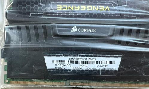 Corsair 8GB DDR3 Vengeance CMZ12GX3M3A1600C9, Informatique & Logiciels, Mémoire RAM, Comme neuf, Desktop, 8 GB, DDR3, Enlèvement ou Envoi