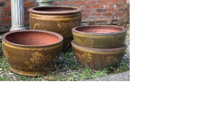 Chinese buitenpotten, Tuin en Terras, Tuinvazen, Gebruikt, Ophalen