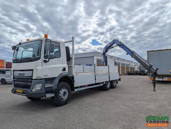 DAF CF 330 FAT 6x4 Dagcab Euro6A - Open laadbak 6.4m + PM 15, Auto's, Vrachtwagens, ABS, Airconditioning, Cruise Control, Electronic Stability Program (ESP)