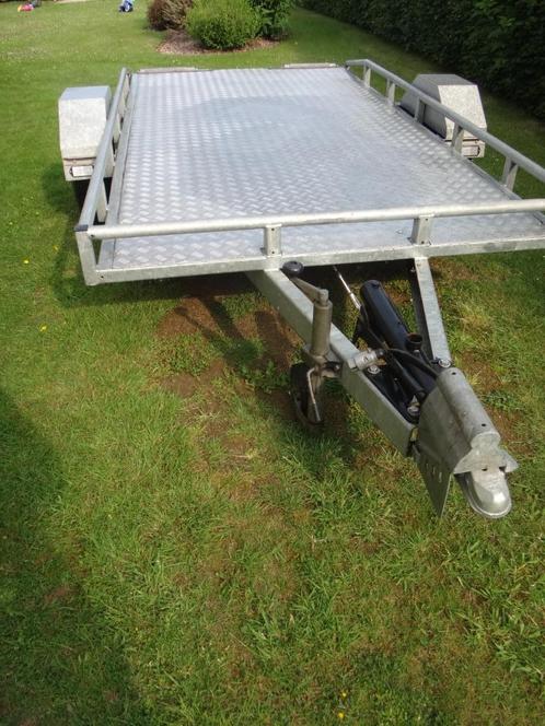 Platte aanhangwagen, Auto diversen, Aanhangers en Bagagewagens, Gebruikt, Ophalen