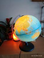 Wereldbol Globe met verlichting - blauw - 30 cm, Hobby en Vrije tijd, Cursusmateriaal, Ophalen of Verzenden, Gebruikt, Meerdere media