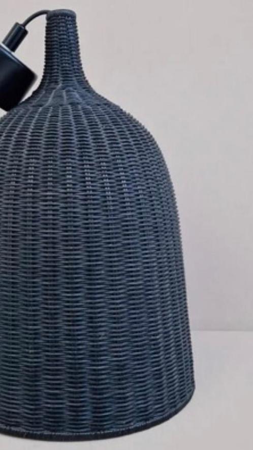 Ikea vintage rotan lamp H50 cm, Huis en Inrichting, Lampen | Plafondlampen, Zo goed als nieuw, Overige materialen, Ophalen of Verzenden