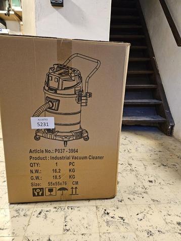 Industriële stofzuiger 2000 Watt 50 liter beschikbaar voor biedingen