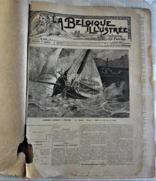 Très RARE LA BELGIQUE ILLUSTRÉE 1896 année complète !, Collections, Revues, Journaux & Coupures, Journal, Avant 1920, Enlèvement
