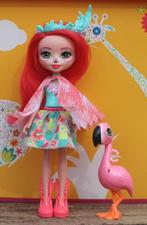 Enchantimals Fanci Flamingo popje, Kinderen en Baby's, Speelgoed | Poppen, Overige typen, Gebruikt, Ophalen of Verzenden