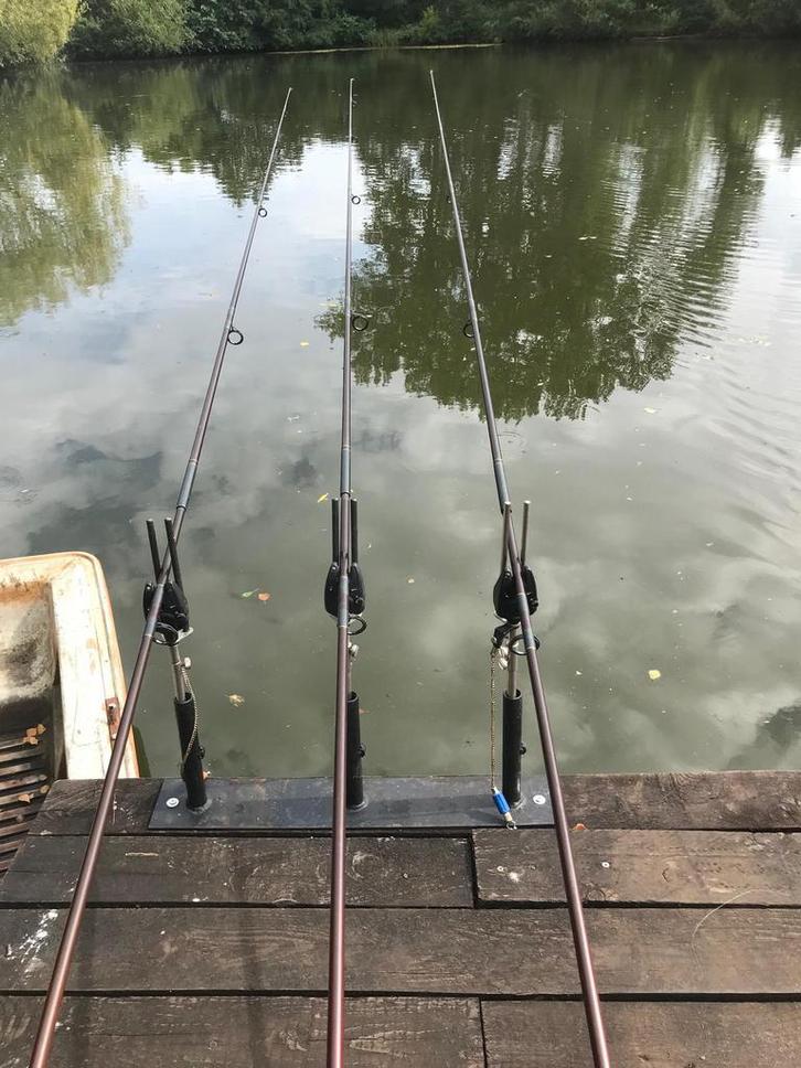 Visstokken Bruce Ashby, Watersport en Boten, Hengelsport | Karpervissen, Zo goed als nieuw, Ophalen