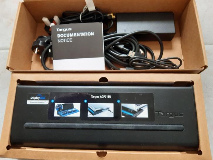 Docking station Targus ACP71EU, Computers en Software, Dockingstations, Gebruikt, Docking station, Laptop, Ophalen of Verzenden