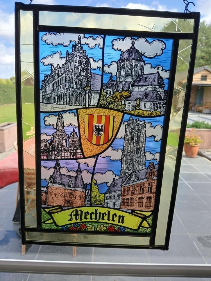 Loodglas Mechelen, Antiek en Kunst, Curiosa en Brocante, Ophalen