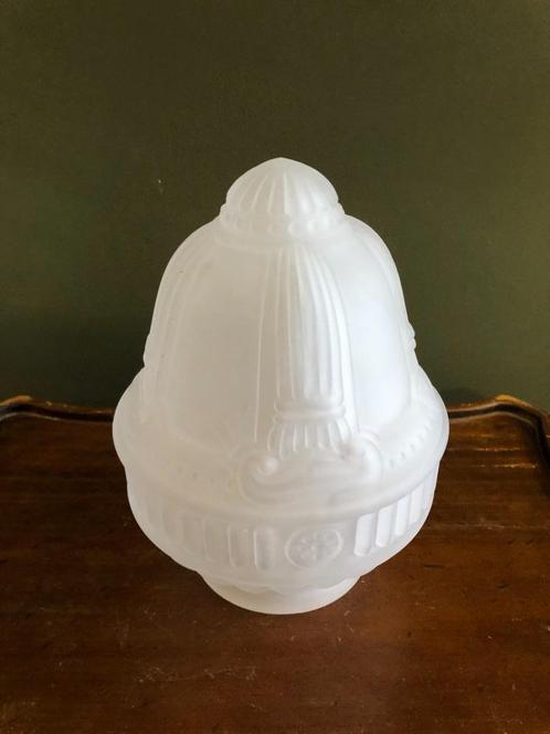 Prachtig Art-Nouveau Mat Glas Lampenkapje., Antiek en Kunst, Antiek | Verlichting, Ophalen of Verzenden