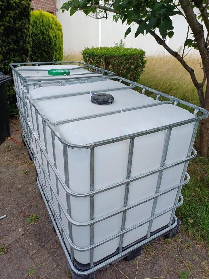 IBC CONTAINERS VAN 1000 L (70 € / STUK), Tuin en Terras, Regentonnen, Kunststof, 150 liter of meer, Met kraantje, Ophalen of Verzenden