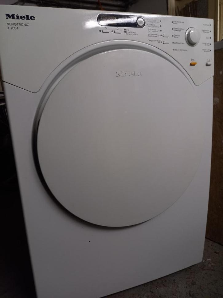 Miele T7634 droogkast met startuitstel, Elektronische apparatuur, Droogkasten, Gebruikt, Luchtafvoer, Voorlader, 4 tot 6 kg, Verzenden