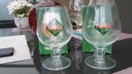 2 kleine palm glazen met paardje in de voet, Collections, Marques de bière, Enlèvement, Verre ou Verres, Neuf, Palm