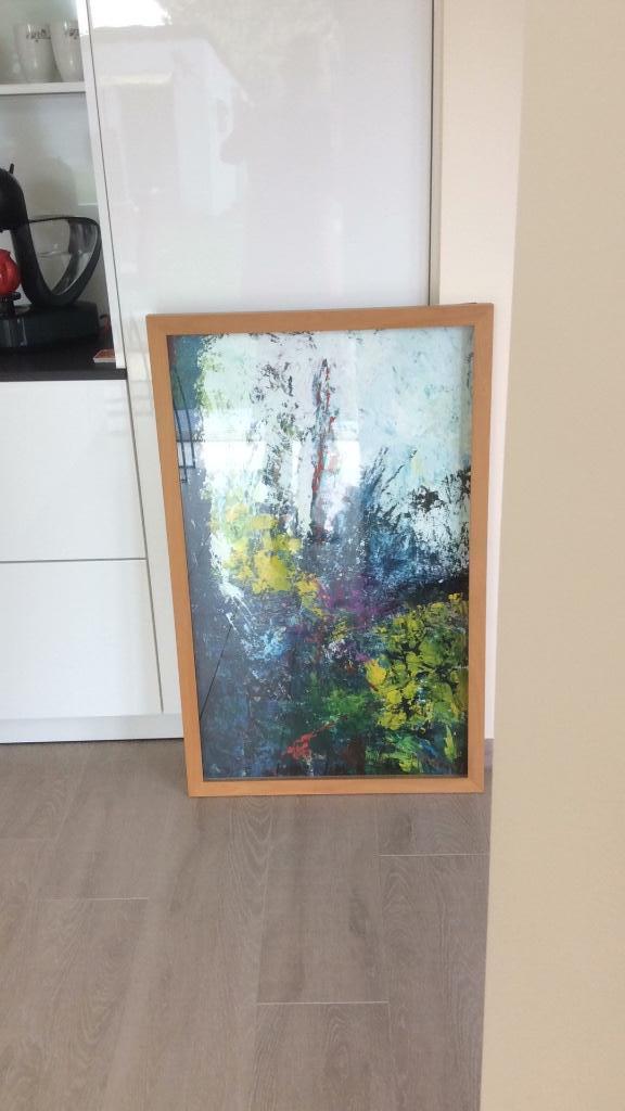 Modern schilderij, 104 cm hoog, 64,5 cm breed, 4 cm diep, Antiek en Kunst, Kunst | Schilderijen | Modern, Ophalen