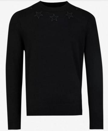Givenchy Embroidered stars wool crewneck - L - Black, Enlèvement, Neuf, Noir
