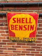 Plaque emaillee shell reclamebord, Ophalen of Verzenden