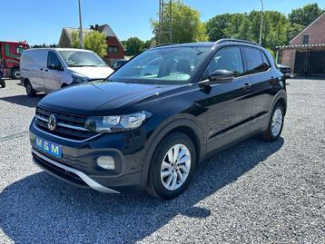 Volkswagen T-Cross 1.0 TSI Automaat Virtual Cockpit *12M Gar, Auto's, Gebruikt, 1290 kg, Zwart, Bedrijf