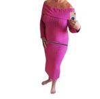 Offshoulder jurk roze XXL, Kleding | Dames, Grote Maten, Verzenden, Zo goed als nieuw, Roze, Jurk