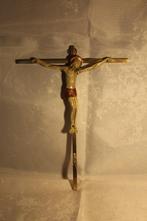 Crucifix - geverfd brons - 1920-1930 - Bronzen Christus, Antiquités & Art, Enlèvement ou Envoi