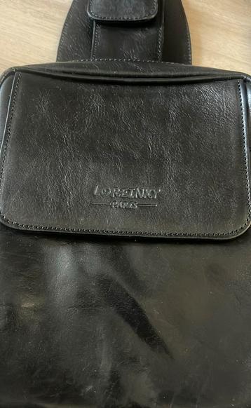 Loreinxy Paris, "puur leren" tas voor heren, Ophalen, Zo goed als nieuw, Schoudertas