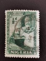 Nigeria 1936 - Koning Georg V en haven met schip, Postzegels en Munten, Postzegels | Afrika, Ophalen of Verzenden, Nigeria, Gestempeld