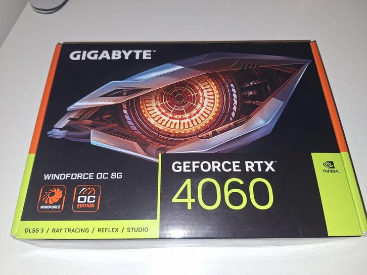 GIGABYTE GeForce RTX 4060 WINDFORCE OC 8G, Computers en Software, Videokaarten, Zo goed als nieuw, Nvidia, PCI, GDDR6, Ophalen of Verzenden