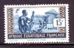 Postzegels Franse kolonies: Frans Equatoriaal Afrika, Postzegels en Munten, Postzegels | Afrika, Ophalen of Verzenden, Overige landen