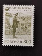 Faeroer / Foroyar 1976 - postbode **, Postzegels en Munten, Postzegels | Europa | Scandinavië, Ophalen of Verzenden, Denemarken