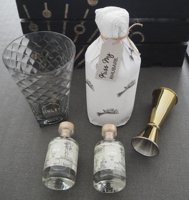 KISS MY RHUBARB Gin-set, Verzamelen, Overige Verzamelen, Nieuw, Ophalen