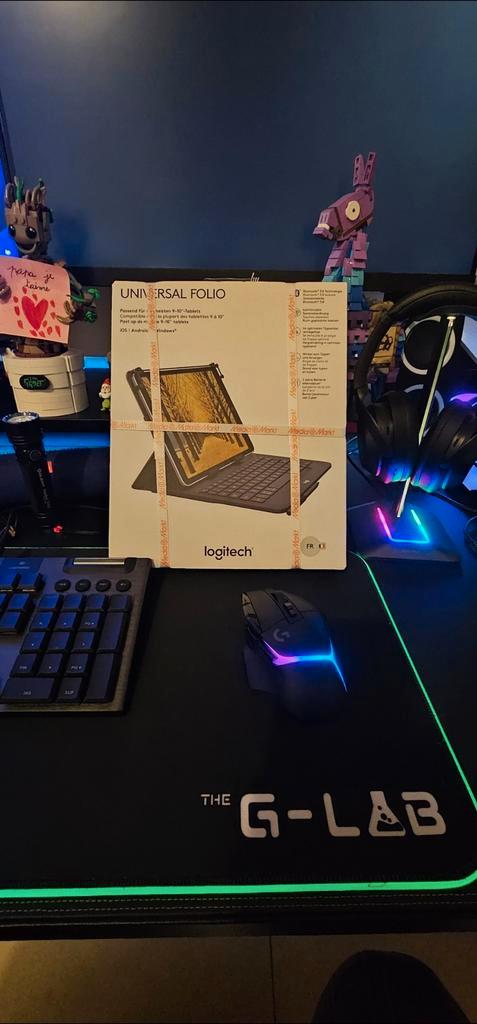 Clavier Logitech pour tablette, Computers en Software, Toetsenborden, Nieuw, Ophalen