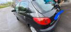 Peugeot 206 te koop,gekeurd voor verkoop!, Te koop, Airbags, 5 deurs, Zwart