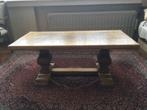 Massieve houten salontafel in tropisch hout, Ophalen, Overige materialen, 50 tot 100 cm, Zo goed als nieuw