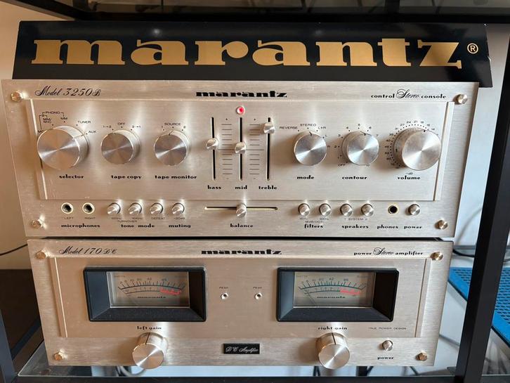 Vintage Marantz 170 DC versterker & 3250 B voorversterker, Audio, Tv en Foto, Versterkers en Ontvangers, Gebruikt, Marantz, Ophalen