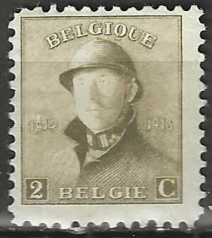 Belgie 1919 - Yvert/OBP 166 - Albert I met helm (PF), Postzegels en Munten, Postzegels | Europa | België, Postfris, Koninklijk huis
