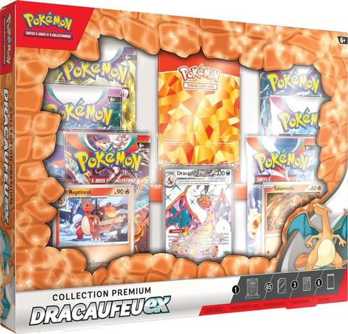 Pokémon - Coffret - Collection Premium Dracaufeu Ex à 59.99€, Hobby & Loisirs créatifs, Jeux de cartes à collectionner | Pokémon