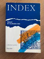 INDEX Handleiding voor Latijnse woordenschat, Latijn, Zo goed als nieuw, VSO, Duculot