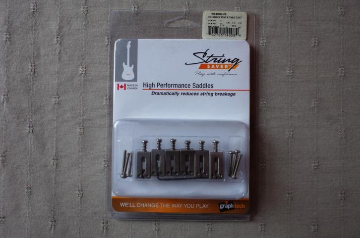 Graphtech StringSaver Stratocaster en Telecaster zadels, Muziek en Instrumenten, Instrumenten | Onderdelen, Gebruikt, Elektrische gitaar
