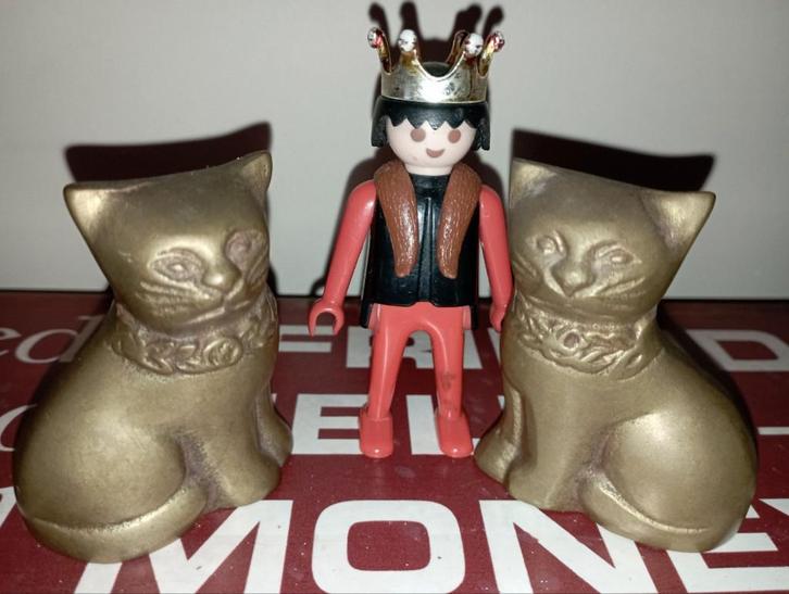 673) Voor de liefhebber van poesjes, Antiquités & Art, Art | Sculptures & Bois, Enlèvement ou Envoi