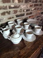 Vintage koffie servies compleet met dessert bordjes, Ophalen of Verzenden